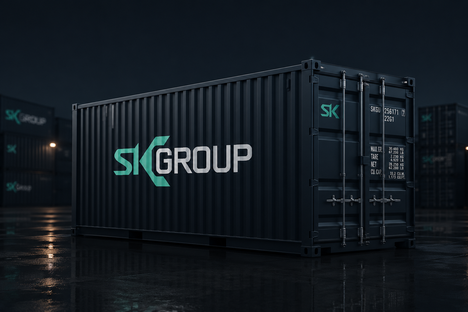 Контейнер SK GROUP на терминале